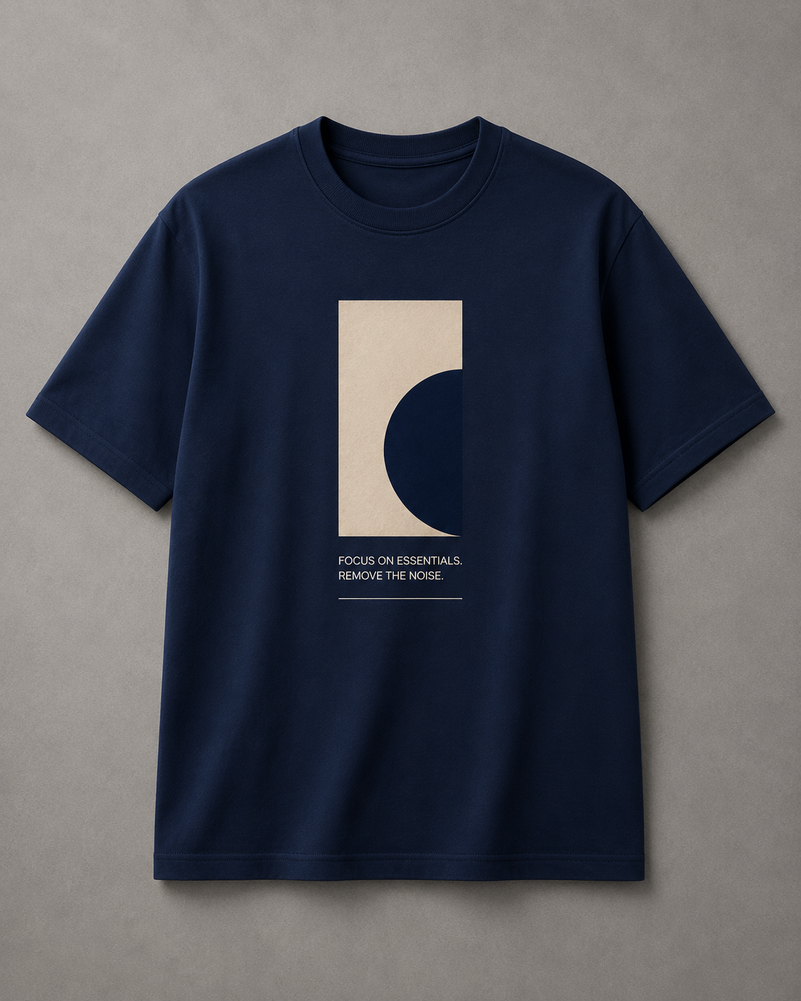 Abstract Blue Graphic T-shirt