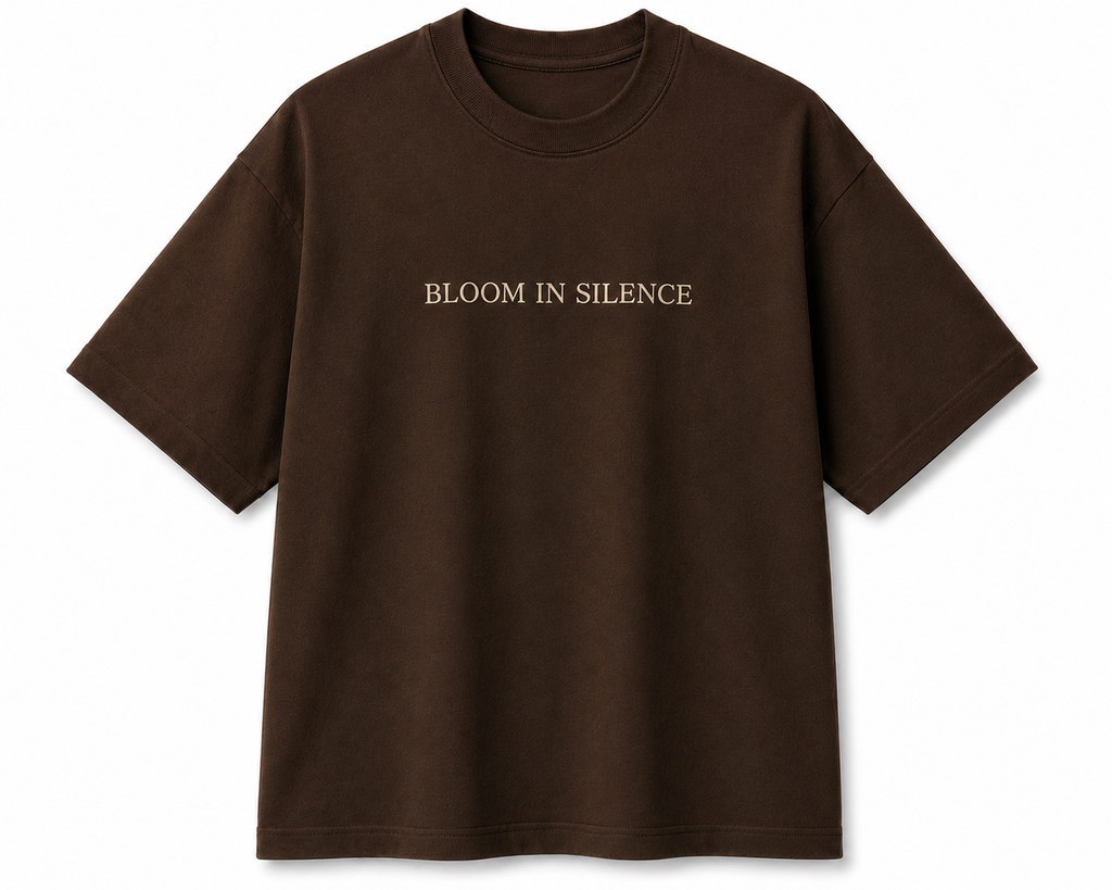 Brown Unisex Oversized Graphic Tee