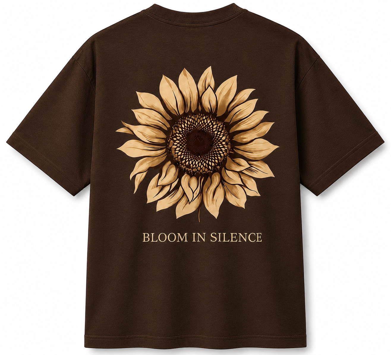 Brown Unisex Oversized Graphic Tee
