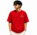 Red Mighty Marmots Oversize Graphic Tee