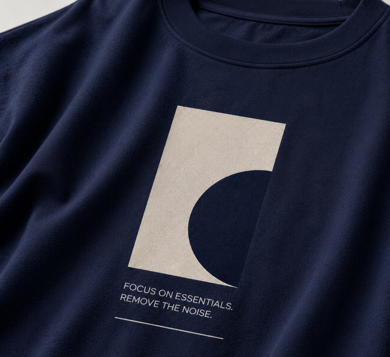 Abstract Blue Graphic T-shirt